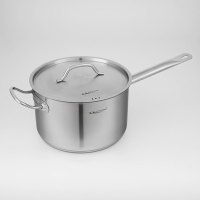 Ковш Катунь «Общепит», 6.3 л, d=24 см, h=14.5 см, капсульное дно, индукция, нержавеющая сталь