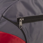 Сумка дорожная, отдел на молнии, 3 наружных кармана, длинный ремень, цвет серый - Фото 3