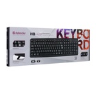 Клавиатура Defender #1 HB-420 RU, проводная, мембранная, 107 клавиш, USB, 1.5 м, черная - Фото 7