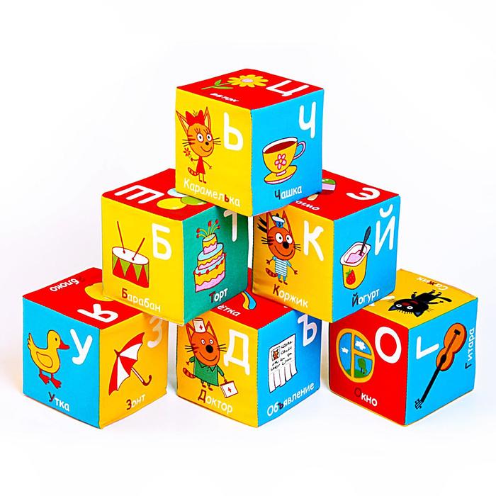 Набор мягких кубиков «Три Кота. Алфавит» - фото 1908487262