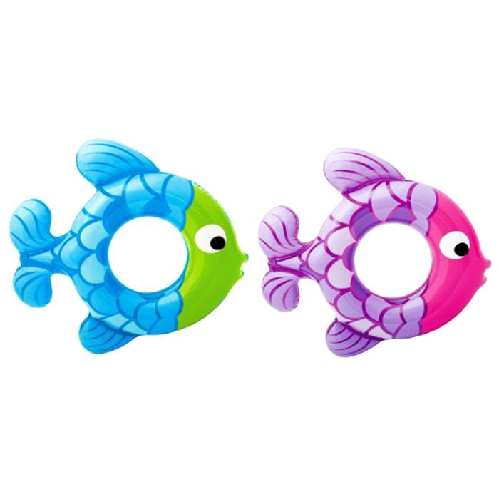 Круг для плавания "Рыбки", от 3 до 6 лет, цвета МИКС - Фото 1