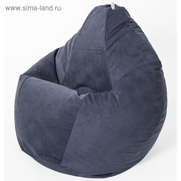 Кресло-мешок «Груша» малая, диаметр 70 см, высота 90 см, цвет черничный, велюр - Фото 1