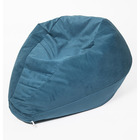 Кресло-мешок «Груша» малая, диаметр 70 см, высота 90 см, цвет синий, велюр - Фото 2