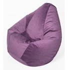 Кресло-мешок «Груша» малая, диаметр 70 см, высота 90 см, цвет фиолетовый, велюр - Фото 1