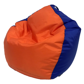 Кресло-мешок «Кроха», ширина 70 см, высота 80 см, цвет оранжево-васильковый, плащёвка