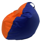 Кресло-мешок «Кроха», ширина 70 см, высота 80 см, цвет оранжево-васильковый, плащёвка - Фото 2