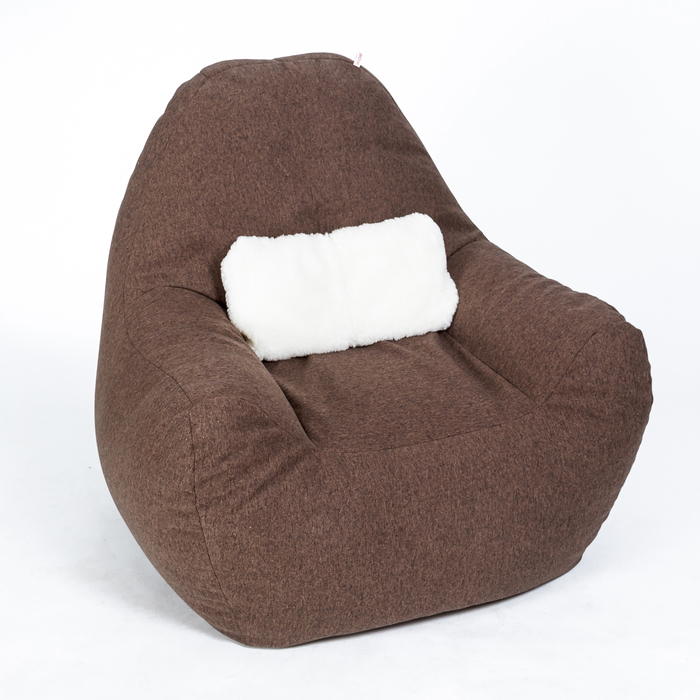 Кресло бескаркасное «Эдем», длина 90 см, ширина 100 см, высота 90 см, цвет коричневый