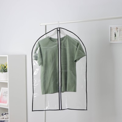 Чехол для одежды Доляна, 60×90 см, PEVA, прозрачный