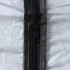Чехол для одежды Доляна, 60×90 см, PEVA, цвет серый - Фото 3
