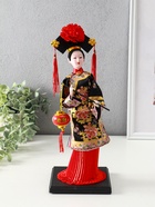 Кукла коллекционная «Китаянка в национальном платье с китайским фонариком», 32×12.5×12.5 см, МИКС - Фото 1