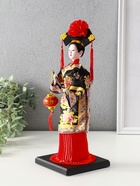 Кукла коллекционная «Китаянка в национальном платье с китайским фонариком», 32×12.5×12.5 см, МИКС - Фото 4