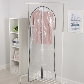 Чехол для одежды, 60×160 см, PEVA, прозрачный