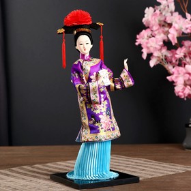 Кукла коллекционная "Китаянка в национ. платье с письменами" МИКС 32х12,5х12,5 см