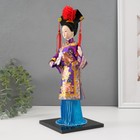 Кукла коллекционная "Китаянка в национ. платье с письменами" МИКС 32х12,5х12,5 см - фото 9559745