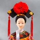 Кукла коллекционная "Китаянка в национальном платье" 32х12,5х12,5 см - фото 8486405