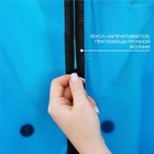 Чехол для одежды Доляна, 60×160 см, PEVA, цвет синий прозрачный - Фото 4