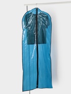 Чехол для одежды Доляна, 60×160 см, цвет синий, прозрачный - Фото 7