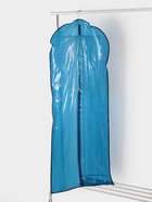 Чехол для одежды Доляна, 60×160 см, цвет синий, прозрачный - Фото 10