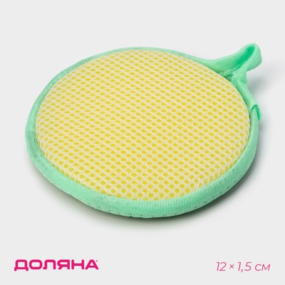 Губка для посуды Доляна «Мастер», 12×12×1.5 см