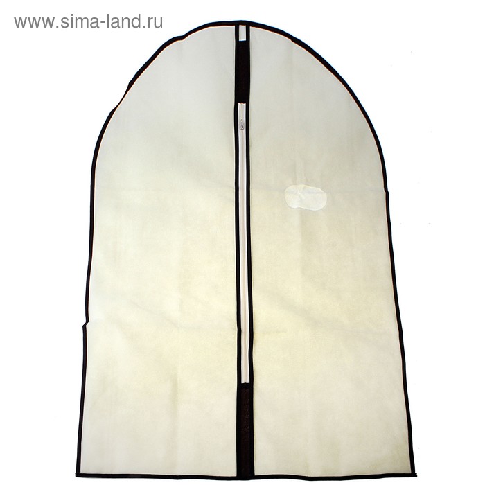 Чехол для одежды, спанбонд, цвет бежевый - Фото 1