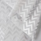 Пленка для цветов, матовая,"Зигзаг", серебряный, 0,6 х 10,4 м - Фото 2