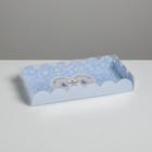 Коробка для кондитерских изделий с PVC крышкой «Снежная пора», 10.5 х 21 х 3 см, Новый год - фото 318638271
