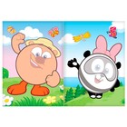 Книга с аппликациями, 20 стр., А5, Смешарики - Фото 2