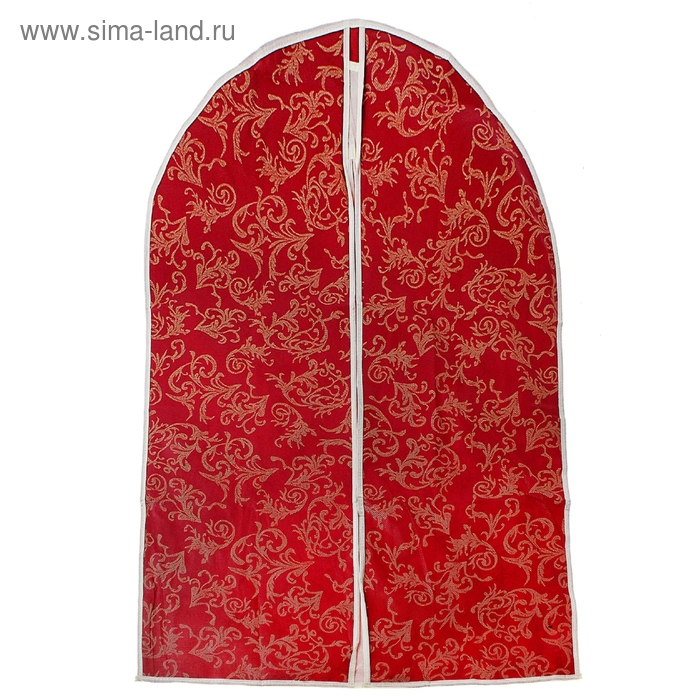 Чехол для одежды, спанбонд, цвет бордовый - Фото 1