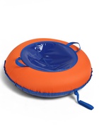 Тюбинг-ватрушка Winter Star, диаметр чехла 90 см, оранжевая, синяя - Фото 1
