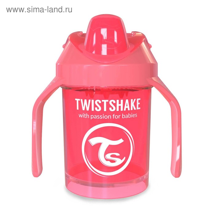 Поильник Twistshake Mini Cup Dreamcatcher, цвет персиковый, от 4 месяцев, 230 мл - Фото 1