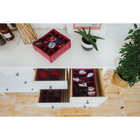 Органайзер для хранения белья «Бордо», 16 отделений, 27×25×10 см, цвет бордовый - Фото 2