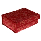 Органайзер для хранения белья с крышкой, 12 отделений, цвет бордовый - Фото 2