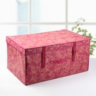 Короб стеллажный для хранения с крышкой 60х40х30 см «Бордо» - Фото 1