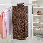 Кофр подвесной «Вензель», 4 отделения, 30×30×80 см, цвет коричнево-бежевый - Фото 3