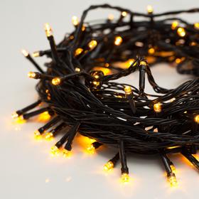 УЦЕНКА НИТЬ, 10 м, Н.Т. LED-100-220V, 8 режимов, ЖЕЛТЫЙ