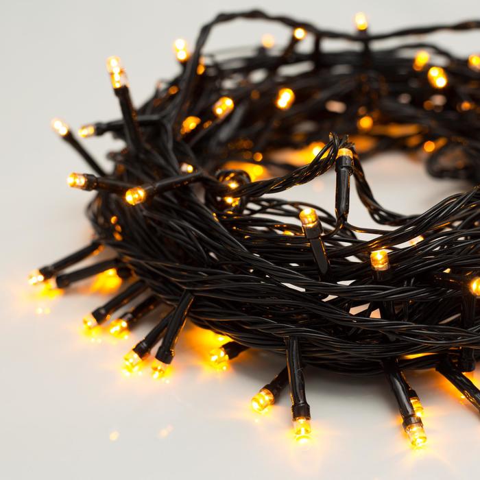 УЦЕНКА Гирлянда «Нить», 10 м, 100 LED, 220 В, 8 режимов, свечение жёлтое - Фото 1