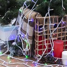 УЦЕНКА Гирлянда «Нить», 10 м, IP20, 100 LED, 220 В, 8 режимов, белая нить, свечение мульти - Фото 3