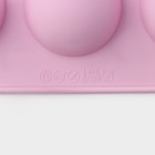 Форма для выпечки Доляна «Полусферы», силикон, 29×17 см, 15 ячеек (d=4 см), МИКС - Фото 5