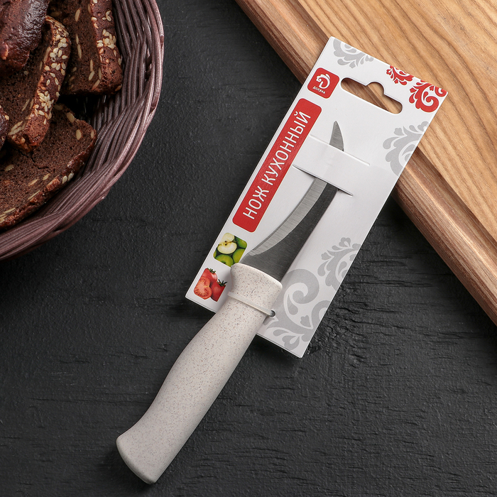 Нож для чистки овощей Доляна «Ринго», лезвие 7,5 см, цвет МИКС - фото 1908487494