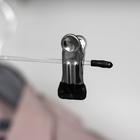 Вешалка для брюк и юбок с зажимами, 30×10 см, серебряная - Фото 8