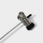 Вешалка для брюк и юбок с зажимами, 30×10 см, серебряная - Фото 6