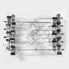 Вешалка для брюк и юбок с зажимами, 30×10 см, серебряная - Фото 9