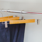Вешалка для брюк и юбок Доляна, 33×13 см, с зажимами, светлое дерево - Фото 2