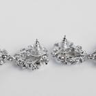 Серьги с жемчугом «Высота», цвет белый в серебре - Фото 4