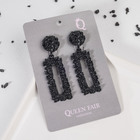 Серьги металл «Карибы», цвет чёрный - Фото 2