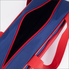 Сумка для обуви на молнии, наружный карман, TEXTURA, цвет синий/красный - Фото 3