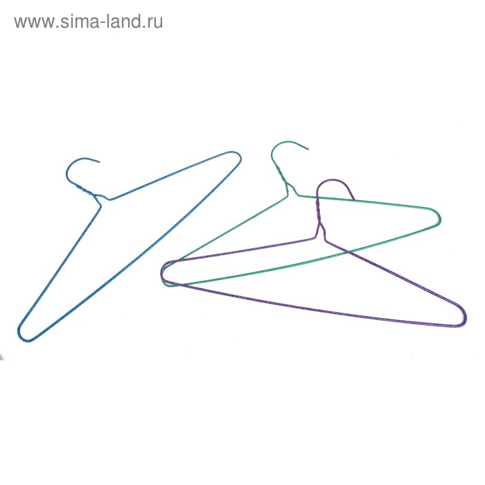 Плечики для одежды, размер 48-50, цвет МИКС - Фото 1