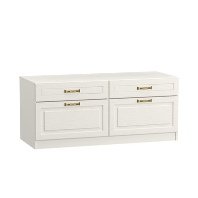 Тумба под ТВ «Ливерпуль», 1400×493×608 мм, цвет белый / ясень ваниль