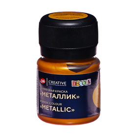 Краска акриловая Metallic 20 мл, ЗХК Decola, Золото олимпик, 4926971 4551528