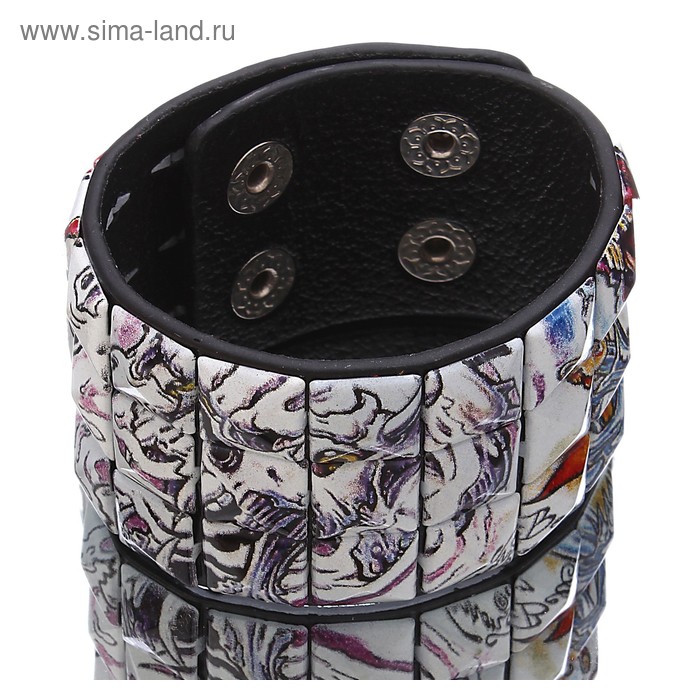 Браслет кожа Style широкий Rock - Фото 1